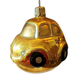 Czech Republic, Glass Blown, Hand Painted Christmas Tree Ornament - Car