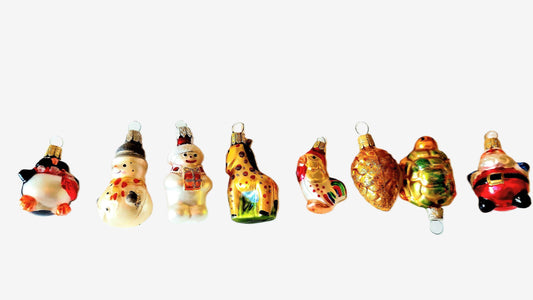 Vintage Czech Glass Christmas Ornaments: Hand-Painted Tree Decor