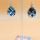 Silver Handmade Inlay Pendant/Earring Set Semi Precious Abalone Shell- Flower