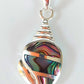 Silver Handmade Inlay Pendant Semi Precious Abalone Shell- Shell