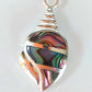 Silver Handmade Inlay Pendant Semi Precious Abalone Shell- Shell