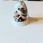 Vintage Czech Glass Bell Ornament: Hand-Painted Winter Village