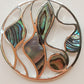 Silver Handmade Inlay Pendant Semi Precious Abalone Shell- Multi