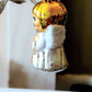 Vintage Czech Republic, Glass Blown, Hand Painted Christmas Tree Ornament - Angel