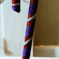 Vintage Czech Republic, Glass Blown, Hand Painted Christmas Tree Ornament - Large  Candy Cane