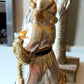 Vintage Czech Republic, Glass Blown, Hand Painted Christmas Tree Ornament - Very Large Santa