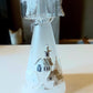 Vintage Czech Glass Angel Christmas Ornament: Hand-Painted Candle Holder