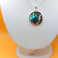 Silver Handmade Inlay Pendant Semi Precious Abalone Shell- Moon