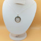 Silver Handmade Inlay Pendant Semi Precious Abalone Shell- Emblem