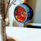 Vintage Czech Republic, Glass Blown, Hand Painted Christmas Tree Ornament - Retro Balls
