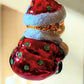 Vintage Czech Republic, Glass Blown, Hand Painted Christmas Tree Ornament - Gnome Musician
