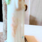 Vintage Czech Republic, Glass Blown, Hand Painted Christmas Tree Ornament - Thin Santa White (reduced)