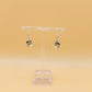 Silver Handmade Inlay Earrings Semi Precious Abalone Shell- Shell