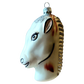Czech Republic, Glass Blown, Hand Painted Christmas Tree Ornament - Horse Head