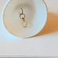 Vintage Czech Glass Christmas Ornament Bell: Hand-Painted Winter Village White