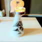 Vintage Czech Glass Angel Christmas Ornament: Hand-Painted Candle Holder