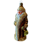 Czech Republic, Glass Blown, Hand Painted Christmas Tree Ornament - Large Santa Gold