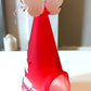 Vintage Czech Glass Angel Christmas Ornament: Hand-Painted Winter Village Candle Holder (Red)