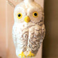Vintage Czech Republic, Glass Blown, Hand Painted Christmas Tree Ornament - Owl