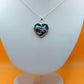 Silver Handmade Inlay Pendant Semi Precious Abalone Shell- Heart