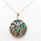 Silver Handmade Inlay Pendant Semi Precious Abalone Shell- Owl
