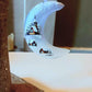 Vintage Czech Glass Christmas Ornament: Hand-Painted House Motif