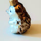 Vintage Czech Republic, Glass Blown, Hand Painted Christmas Tree Ornament - Hedgehog a pair ( x 2 )