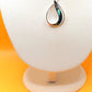 Silver Handmade Inlay Pendant Semi Precious Abalone Shell- Loop