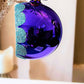 Vintage Czech Republic, Glass Blown, Hand Painted Christmas Tree Ornament - Retro Balls