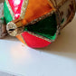 Vintage Czech Republic, Glass Blown, Hand Painted Christmas Tree Ornament - Carousel