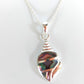 Silver Handmade Inlay Pendant Semi Precious Abalone Shell- Shell