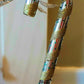 Vintage Czech Republic, Glass Blown, Hand Painted Christmas Tree Ornament - Small  Candy Cane