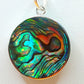 Silver Handmade Inlay Pendant Semi Precious Abalone Shell- Owl