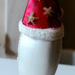 Vintage Czech Republic, Glass Blown, Hand Painted Christmas Tree Ornament - Large Moon