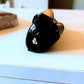 Vintage Hand Painted Glass Penguin Christmas Ornament - Czech Republic