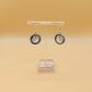Silver Handmade Inlay Earrings Semi Precious Abalone Shell- Tree of Life