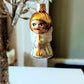 Vintage Czech Republic, Glass Blown, Hand Painted Christmas Tree Ornament - Angel