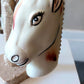 Vintage Czech Republic, Glass Blown, Hand Painted Christmas Tree Ornament - Horse Head