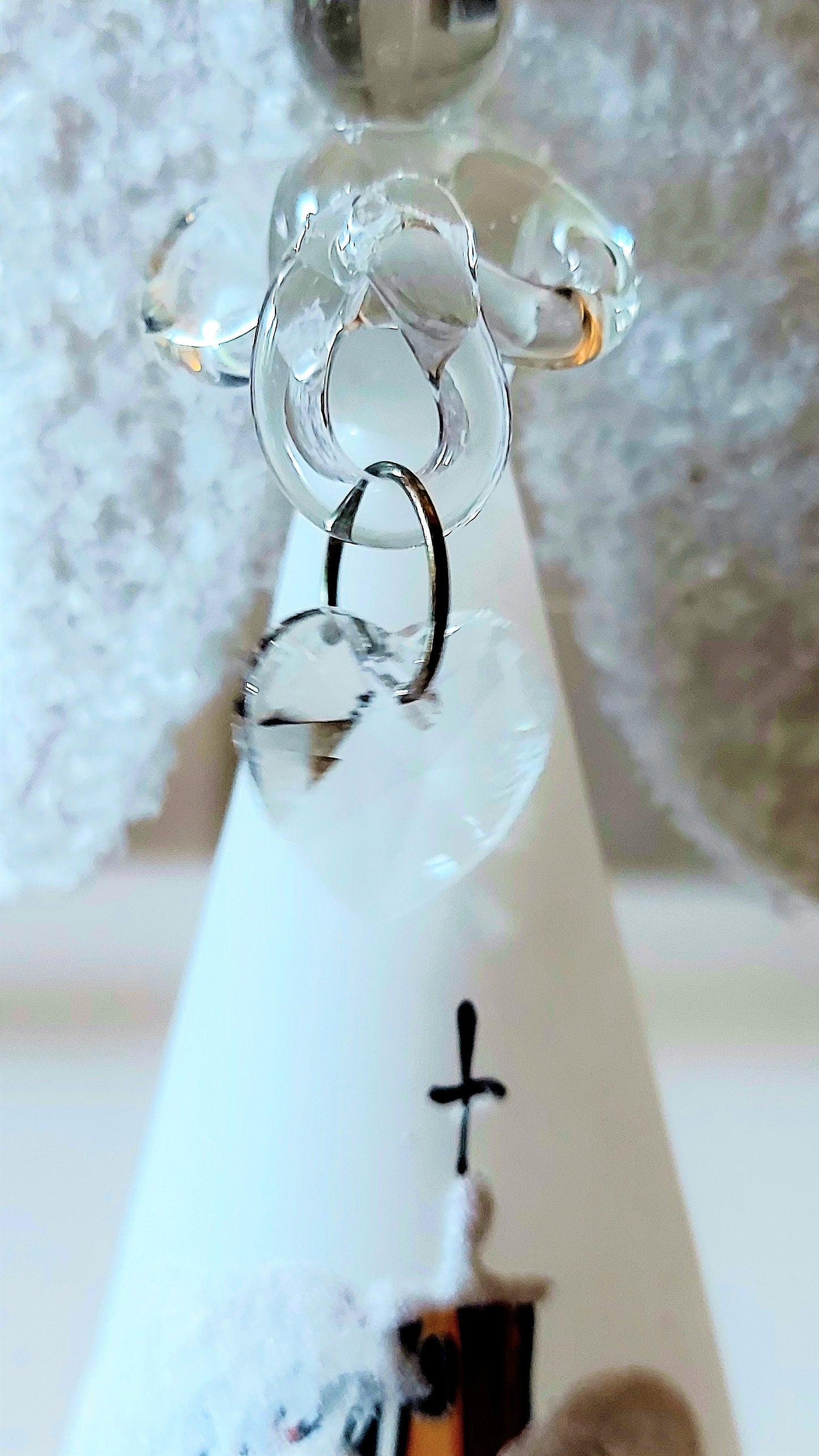 Vintage Czech Glass Angel Christmas Ornament: Hand-Painted Winter Village