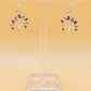 Silver Handmade Inlay Earrings Semi Precious Natural Shell- Tree