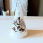 Vintage Czech Glass Angel Christmas Ornament: Hand-Painted Winter Village