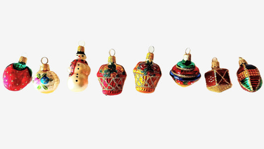 Vintage Czech Glass Christmas Ornaments: Hand-Painted Tree Decor