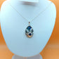 Silver Handmade Inlay Pendant Semi Precious Abalone Shell- Flower