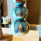 Vintage Czech Republic, Glass Blown, Hand Painted Christmas Tree Ornament - 3 Tier Snowman