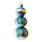 Czech Republic, Glass Blown, Hand Painted Christmas Tree Ornament - 3 Tier Snowman