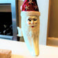 Vintage Czech Republic, Glass Blown, Hand Painted Christmas Tree Ornament - Large Moon
