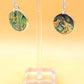 Silver Handmade Inlay Earrings Semi Precious Abalone Shell- Owl