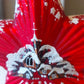 Vintage Czech Republic, Glass Blown, Hand Painted Christmas Tree Ornament - Red Star Tree Topper