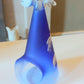 Czech Hand-Painted Glass Angel Christmas Ornament: Blue Village Candle Holder