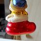 Vintage Czech Republic, Glass Blown, Hand Painted Christmas Tree Ornament - Cat in Boot